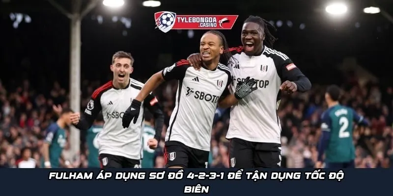 Fulham có thể áp dụng sơ đồ 4-2-3-1 để tận dụng tốc độ biên