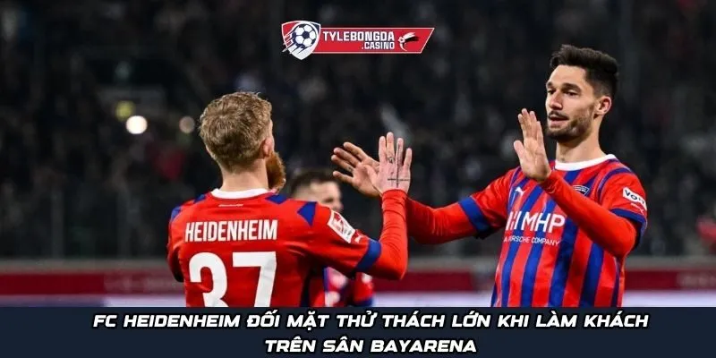 FC Heidenheim đối mặt thử thách lớn khi làm khách trên sân BayArena